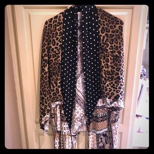 Leopard multicolor Kimono